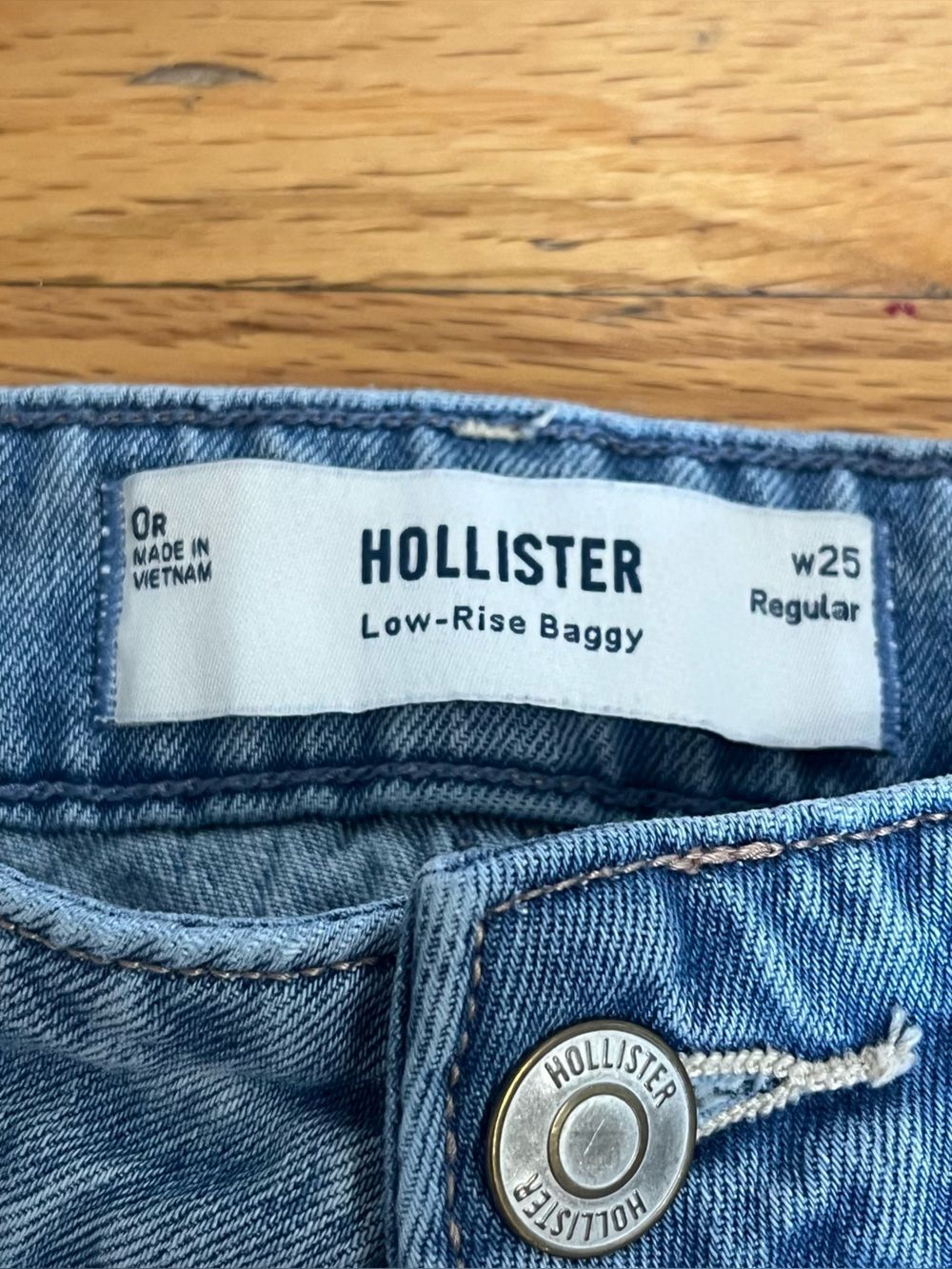 Hollister Low Rise Baggy Jeans Women’s Y2K Wide Leg - Picture 3 of 10
